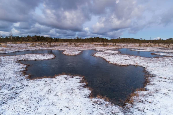 Bela Paisagem Norte Temporada Inverno — Fotografia de Stock