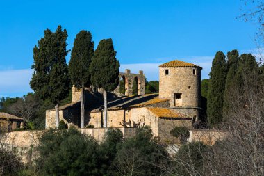 Old brick european building