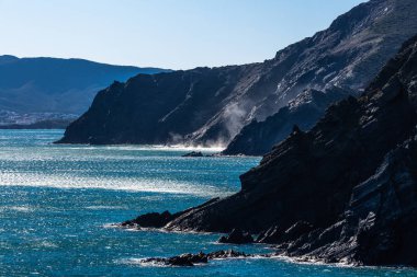 Deniz kıyısının havadan görünüşü