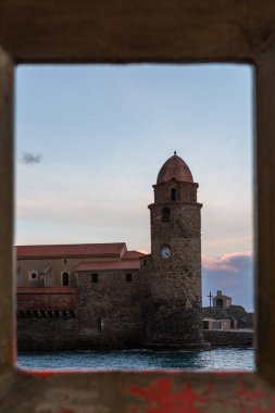 Old european city on sea coast
