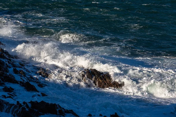 Costa Mediterránea Del Mar Rocoso — Foto de Stock