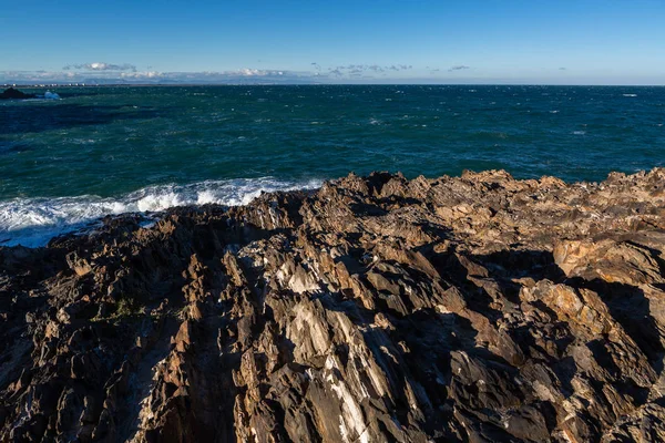 Mar Mediterrâneo Costa Rochosa — Fotografia de Stock