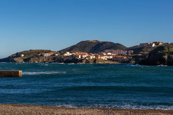 Ville Européenne Sur Côte Méditerranéenne — Photo