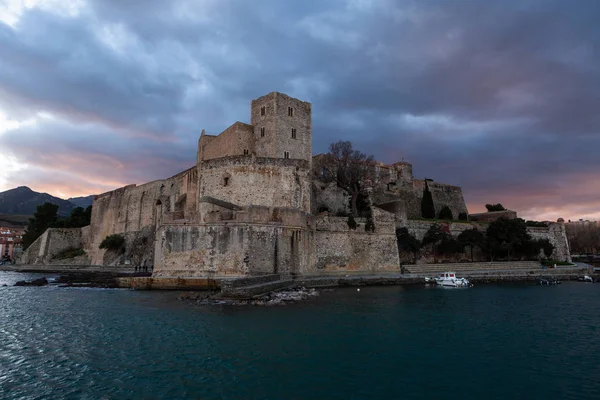 Old european castle on sea coast