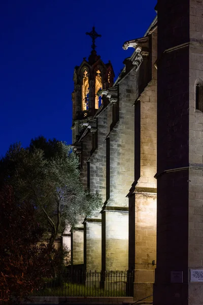 Geceleri Eski Hıristiyan Kilisesi — Stok fotoğraf