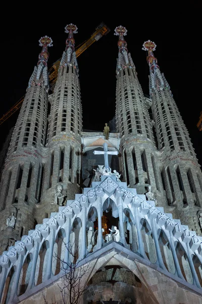 Sagrada Familia Tempel Barcelona Spanien — Stockfoto