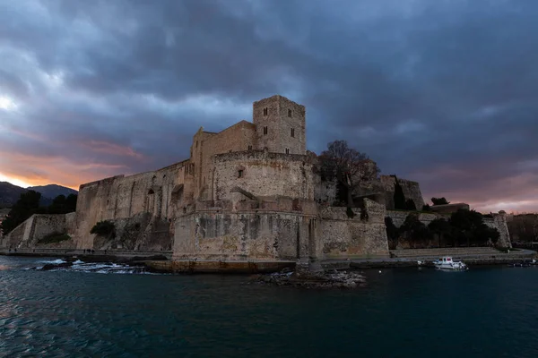 Old european castle on sea coast