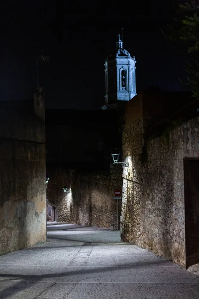 Vieille Ville Européenne Nuit — Photo