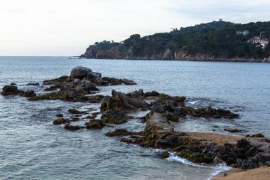 Akdeniz kayalık deniz kıyısı