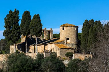 Old brick european building