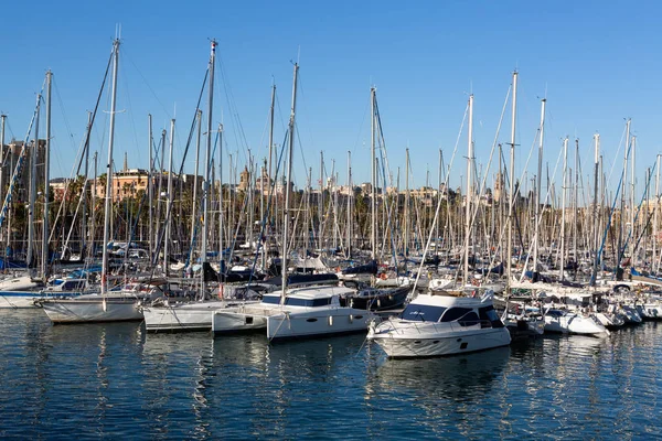 Yachts Harbor European City — Stock Photo, Image