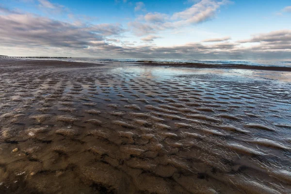 Petites Pierres Dans Sable Sur Plage — Photo