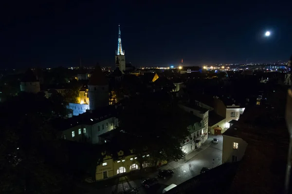 Vieja Ciudad Europea Por Noche —  Fotos de Stock