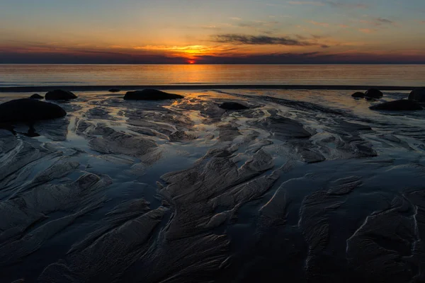 Морське Узбережжя Під Час Заходу Сонця — стокове фото