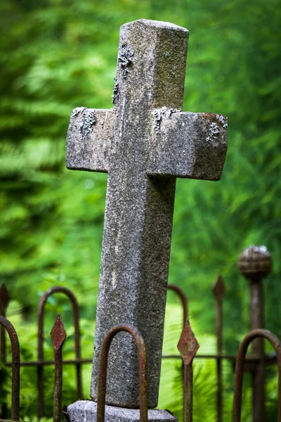 Old Christian Cemetery Green Yard — 스톡 사진