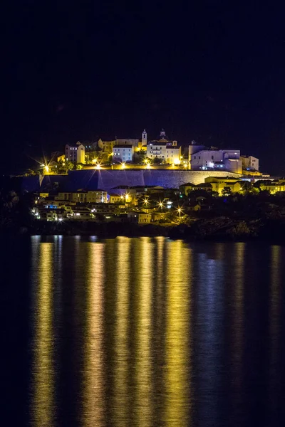 Malta sea coast at night time