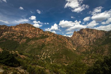 Güzel kayalık dağ manzarası