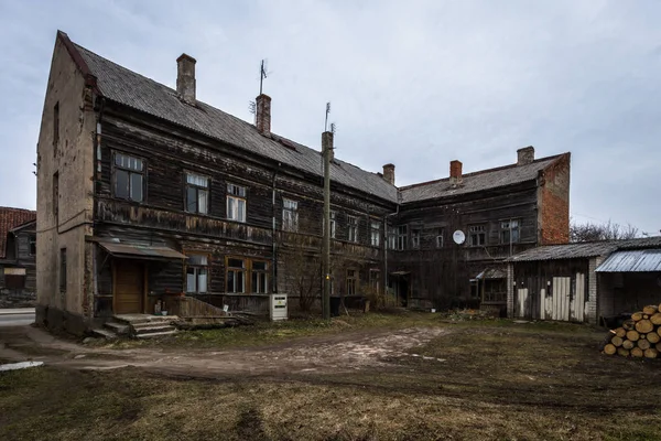 Antiguo Edificio Madera Abandonado — Foto de Stock