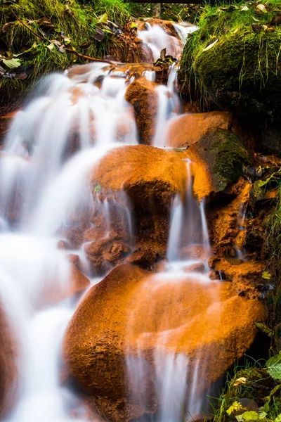 Vackra Vattenfall Vilda Skogen — Stockfoto