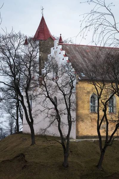 Vieille Église Dans Village Européen — Photo