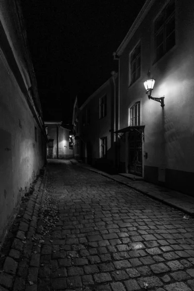 Old European City Black White Tone — Stock Photo, Image