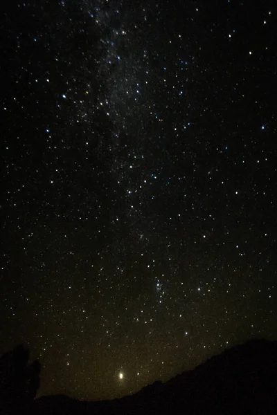 Gwiazdy Ciemną Noc Niebo — Zdjęcie stockowe