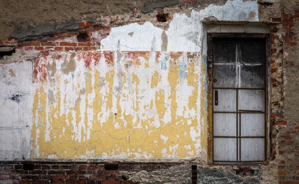 Tijolo Velho Edifício Abandonado — Fotografia de Stock