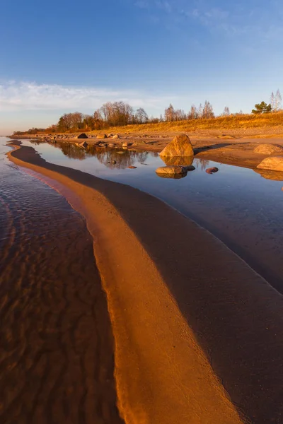 Кам Яне Піщане Узбережжя Моря — стокове фото