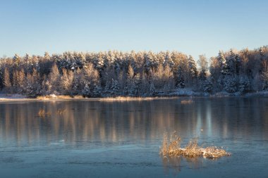 Soğuk bir kış sabahında şafak