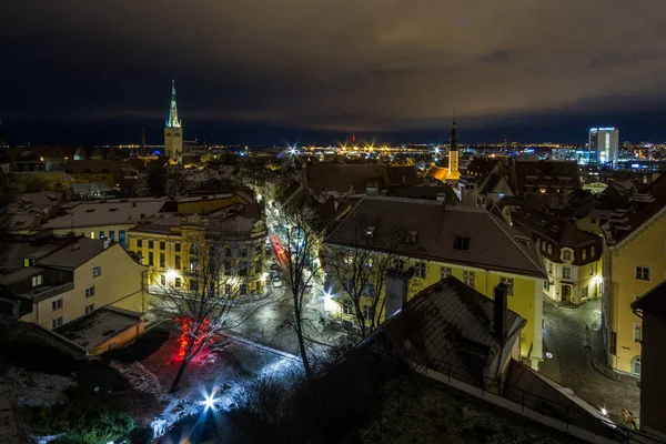 Vieja Ciudad Europea Por Noche —  Fotos de Stock