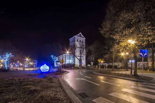 Europäische Stadt Bei Nacht — Stockfoto