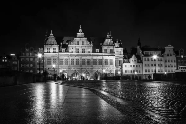 Gdansk Old City Night — Stock Photo, Image