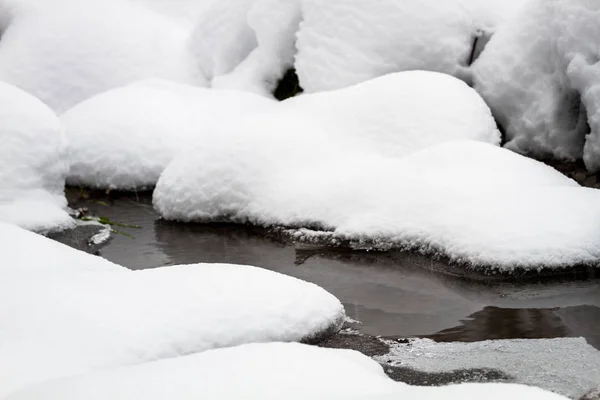 Pequeño Río Nieve —  Fotos de Stock