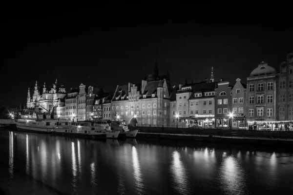 Amsterdam Netherlands November 2018 View Streets Canals City Center Night — Stock Photo, Image