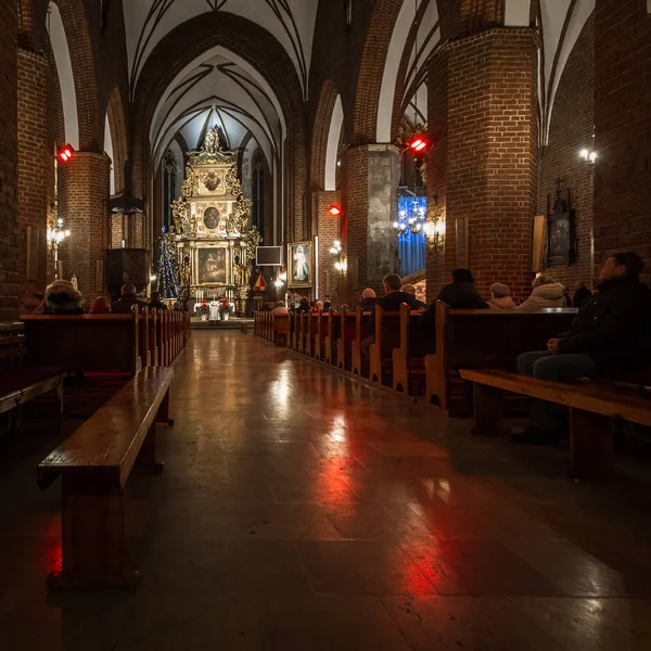 Interiör Gamla Katolska Kyrkan — Stockfoto