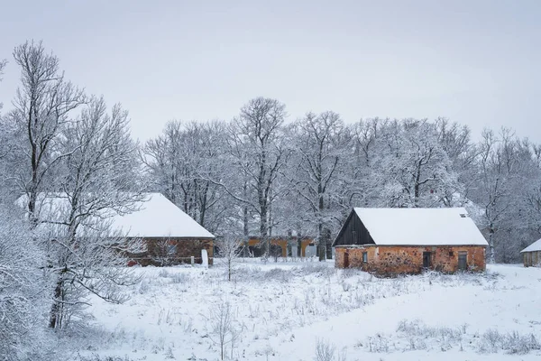 Zima Vilage — Zdjęcie stockowe