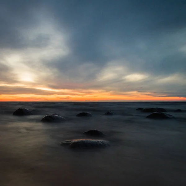 Sunset Colors Baltic Sea — 스톡 사진