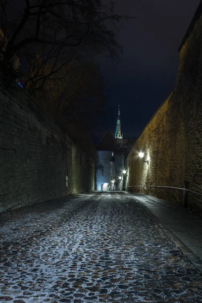 gece eski Avrupa kenti