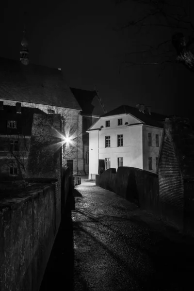 Dark Abandoned House Night — Stock Photo, Image