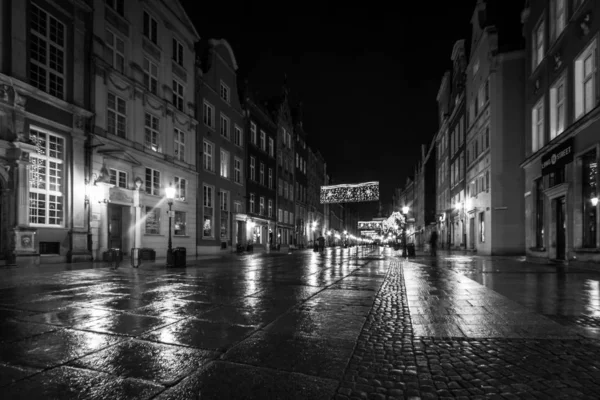 Ruas Cidade Noite — Fotografia de Stock