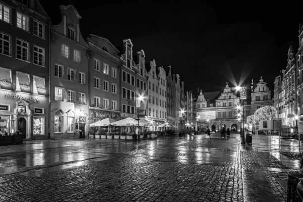 Visão Noturna Cidade Amsterdam — Fotografia de Stock