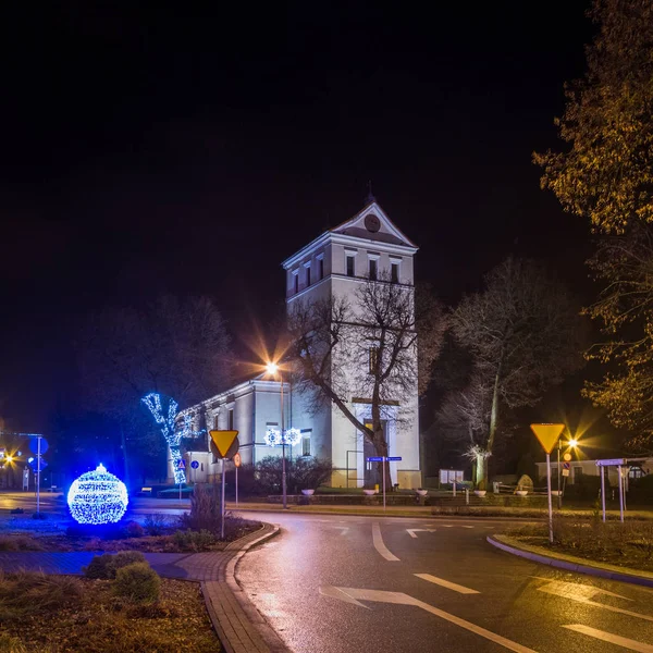 Europäische Stadt Bei Nacht — Stockfoto