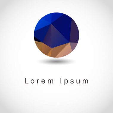 soyut geometrik küresel şekli