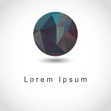 soyut geometrik küresel şekli