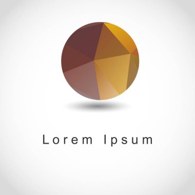 soyut geometrik küresel şekli