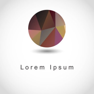 soyut geometrik küresel şekli