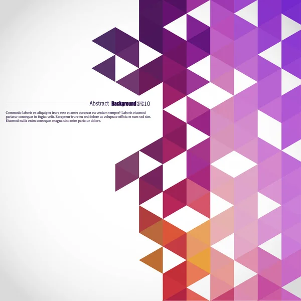 Fond géométrique à partir de triangles colorés — Image vectorielle