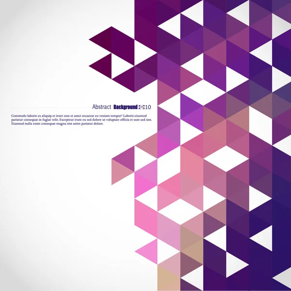 Fundal geometric din triunghiuri colorate — Vector de stoc