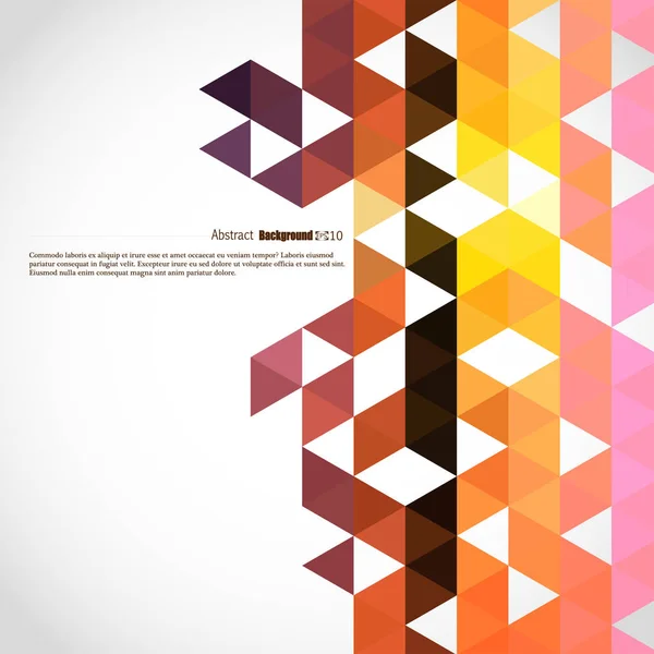 Geometrische achtergrond van kleurrijke driehoeken — Stockvector