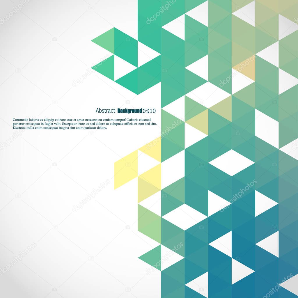 Geometric background from colorful triangles